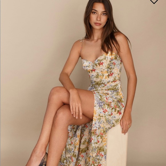 REFORMATION NWOT Kourtney Midi Dress!! - Picture 1 of 6